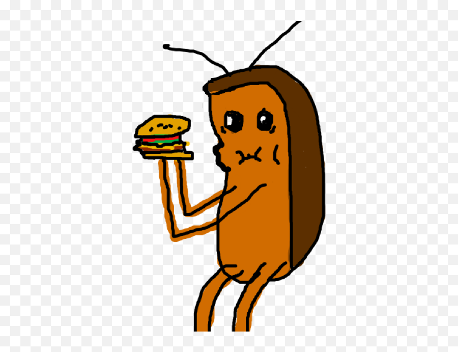 Cockroach Eating Krabby Patty Layer - Cockroach Eating Krabby Patty Transparent Png,Krabby Patty Png