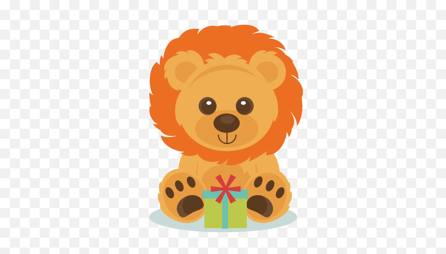Birthday Lion Svg Scrapbook Cut File Cute Clipart Files For - Baby Lion Cartoon Birthday Png,Lion Silhouette Png