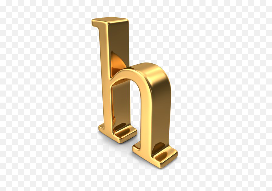 H Letter Png Transparent Images - Gold 3 D Letter Png,Png Images Gallery