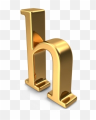 H Letter Png Transparent Images - Gold 3 D Letter Png,Png Images Gallery