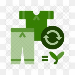 Clothes Recycle Icon Of Flat Style - Png