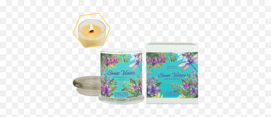 Sweet Violets Jar Candle - Candle Png,Violets Png