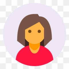 Circled User Female Skin Type 4 Icon - Profile Full Woman png