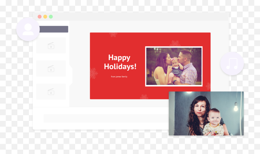 Create Heartwarming Holiday Videos For Free In Just 5 Mins - Screenshot Png,Happy Holidays Transparent Background