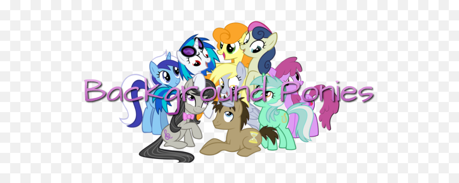Background Ponies - My Little Pony My Little Pony Characters Png,My Little Pony Transparent