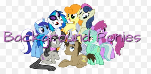 Background Ponies - My Little Pony Characters png