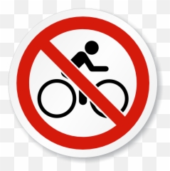 Iso No Bike Riding Sign Sku - 1210 Bicycle png
