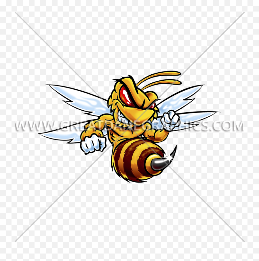 Fighting Hornet Production Ready Artwork For T - Shirt Printing Cartoon Png,Hornet Png