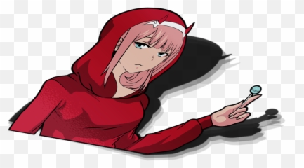 Zero Two Sticker - Cartoon Png,Zero Two Png
