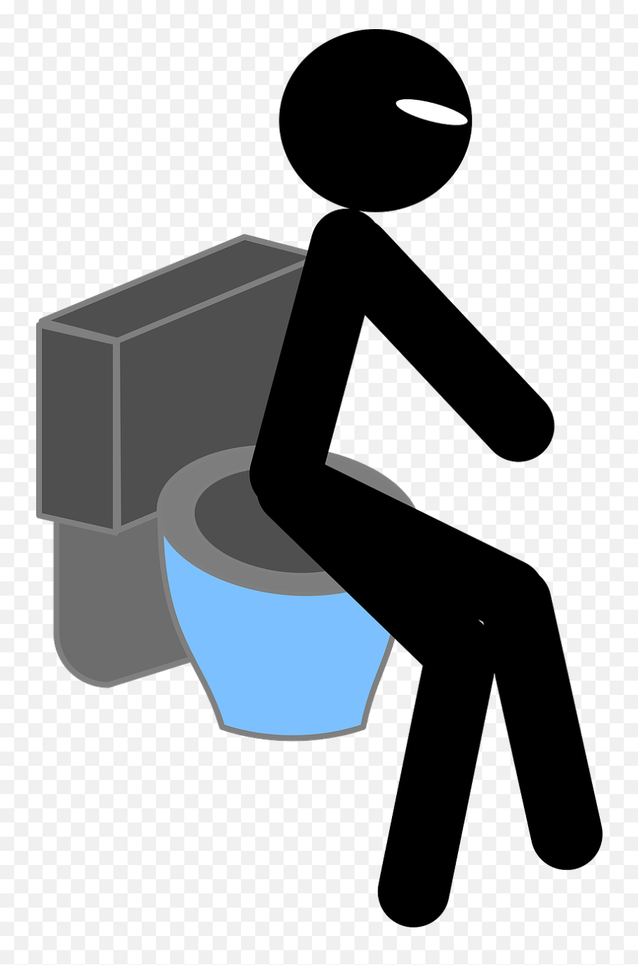 Toilet Man Sitting - Sitting In Rest Room Png,Specks Png
