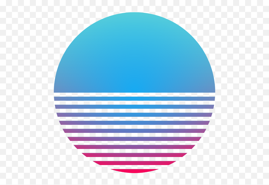 Download Hd Png Free Library Retro Wave Blue By - Retro Wave Retro Sun Transparent,Retro Png