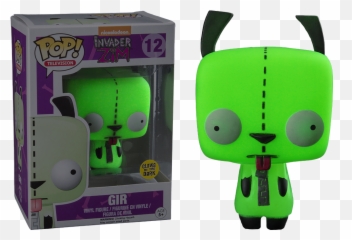 Invader Zim Png - Gir Glow In The Dark Pop Vinyl Figure Invader Zim Gir Funko Pop,Gir Png