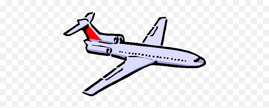 Cartoon Airplane C - Plane Flying Gif Clipart Png,Airplane Clipart Transparent Background