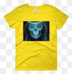 Download Skull Face X Ray Womenu0027s T Shirt - Shirt Full Light Pink Shirt With White Writing Png,Skull Face Png