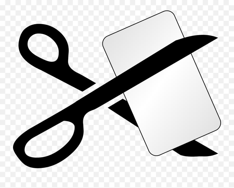 Cut Png Black And White Transparent - Credit Card Clip Art,Cut Png