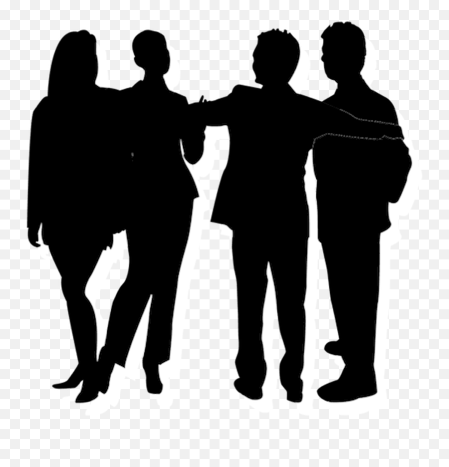 Group Silhouette Png - Group People Silhouette Png,Silhouettes Png