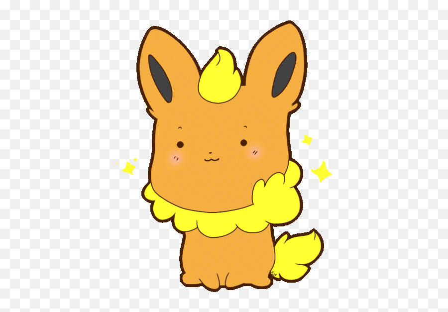 Flareon Chibi Gif My Art Pokémon Amino - Pokemon Transparent Gif Chibi Png,Pokemon Gif Transparent