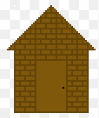 Cabin Clipart Pixel Art - Horizontal png
