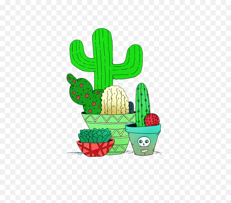 Cactus Png Tumblr - Cacto E Balao Desenho,Tumblr Cactus Png - free