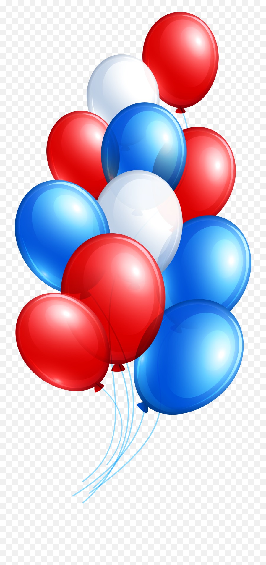 Red And Blue Balloons Transparent Background Clipart - Full Red And Blue Balloons Transparent Background Png,Balloons Transparent