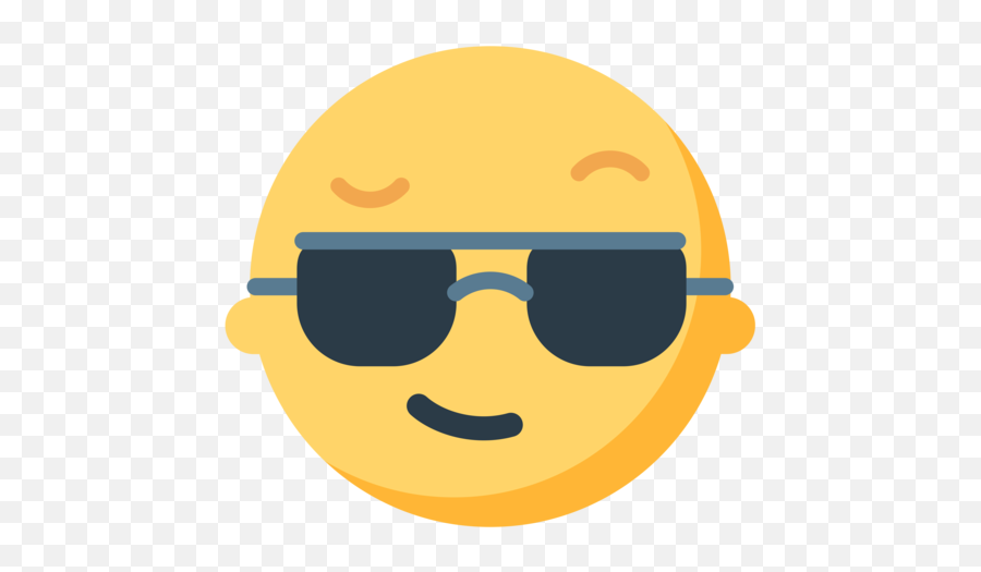 Smiling Face With Sunglasses Emoji - Sunglass Smirk Emoji Png,Sunglasses Emoji Transparent