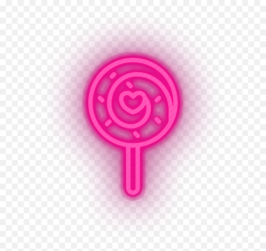 Candy Lollipop Neon Sign - Carnival And Amusement Led Neon Girly Png,Love Pink Icon