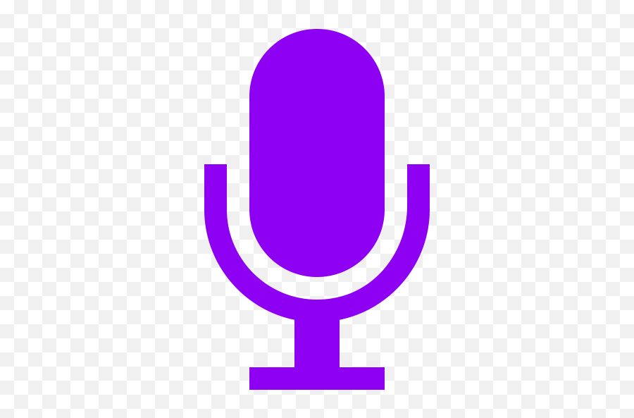 Microphone Icon Png Symbols Purple - Icone Microfone,Mic Icon