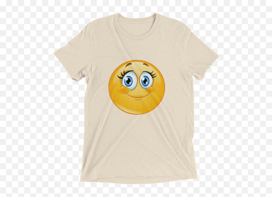 Funny Eyelashes Emoticon Shirts - Smiley Funny Face Emoji Smiley On Facebook Png,Funny Face Icon