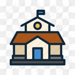 Download School Building Vector Icon Inventicons - Map Png