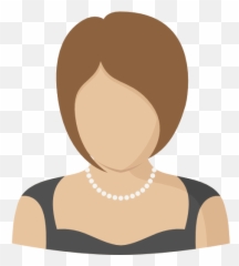 User Avatar Profile Woman Social Icon - Cartoon Necklace On png