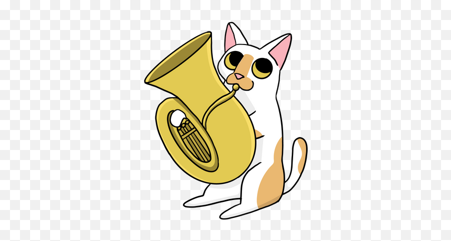 Tuba Player Cat T - Shirt Cat Bandit Cat Shirts Sponsoring Instrumentalist Png,Tuba Icon