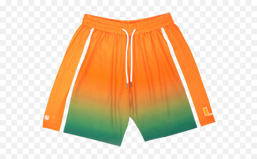 Miami Hurricanes Dyme Lyfe U Haze Shorts - Orange Boardshorts Png,Emoji Icon Bracelets
