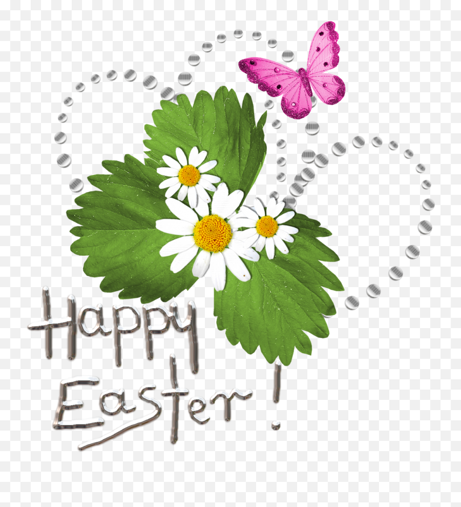 Download Picture Deco Text Transparent Happy With Bunny - Clip Art Religious Happy Easter Free Png,Bunny Icon Text