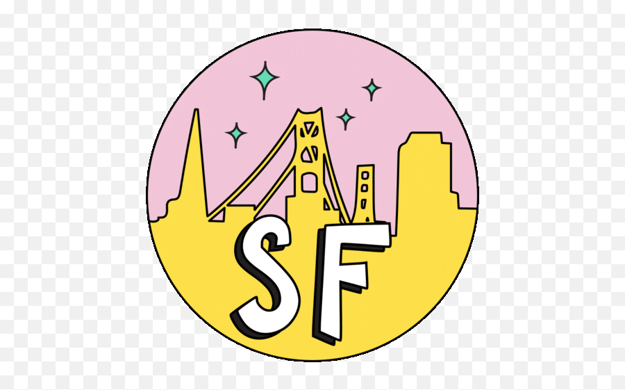 San Francisco Sf Sticker - San Francisco Sf Golden Gate Sf Gif Png,Bay Bridge Icon