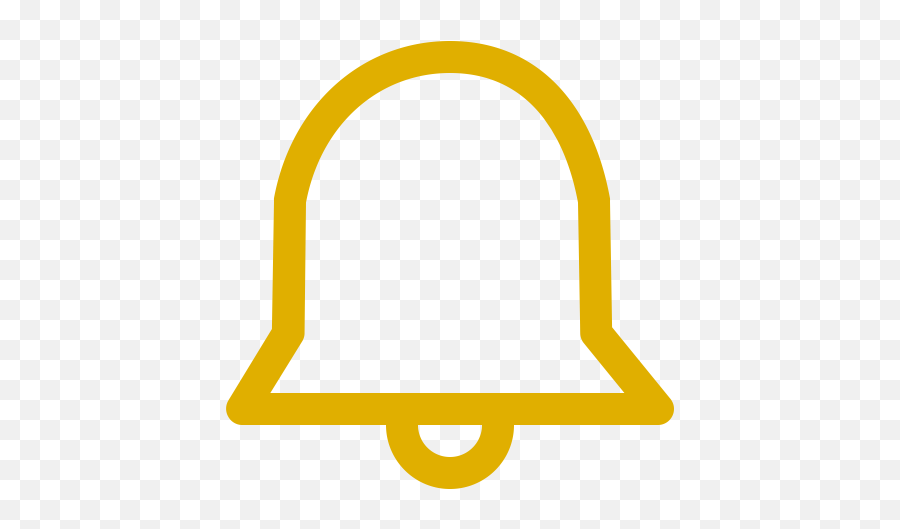 Yellow Notification Bell Icon Png Symbol - Campana De Notificación,Google Notifications Icon