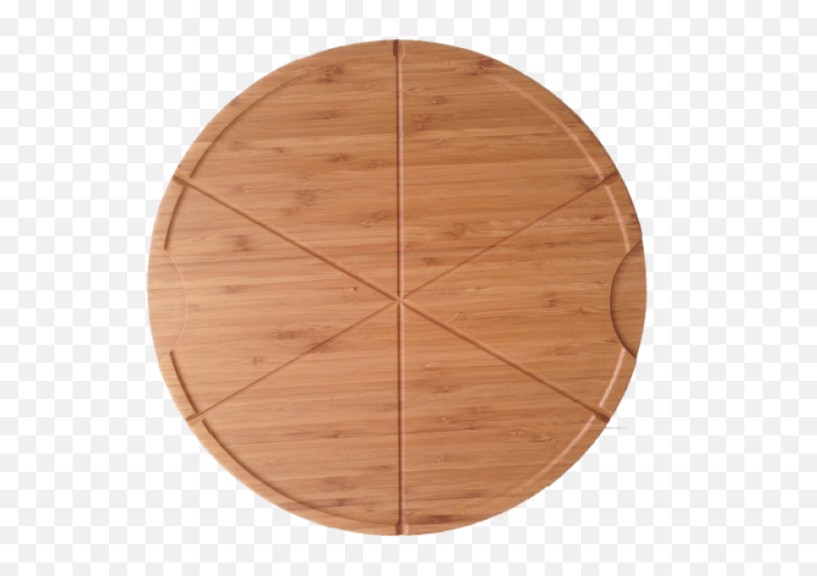 Round Bamboo Pizza Board - Wooden Pizza Plate Png,Wood Board Png