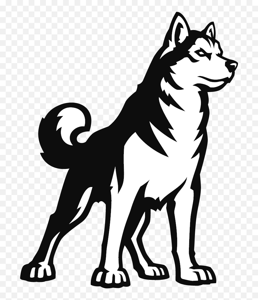 Husky Clipart Dog Indian - Northeastern Huskies Logo Png,Husky Png