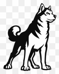 Husky Clipart Dog Indian - Northeastern Huskies Logo Png,Husky Png