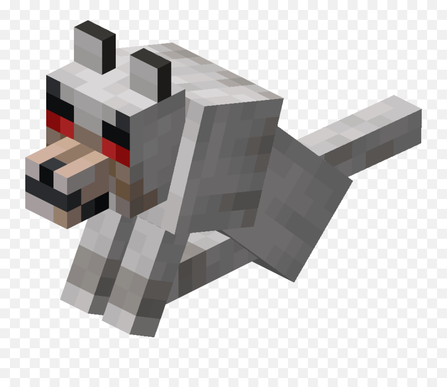 Sitting Angry Wolf - Minecraft Wolf Transparent Background Png,Wolf Png