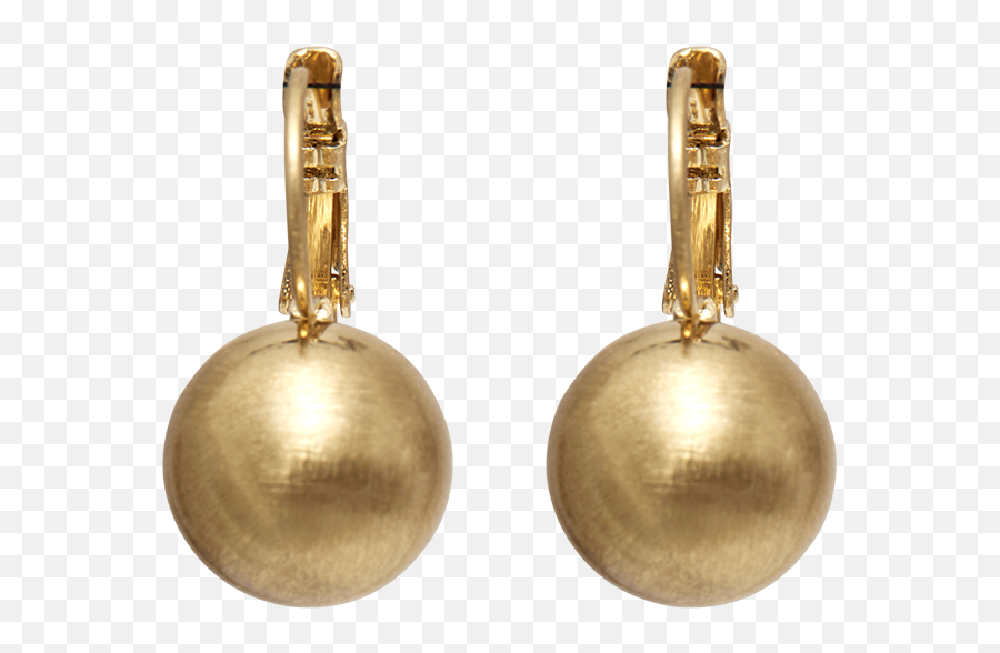 Tihomira Scratched Gold Ball Earrings - Earrings Png,Gold Ball Png