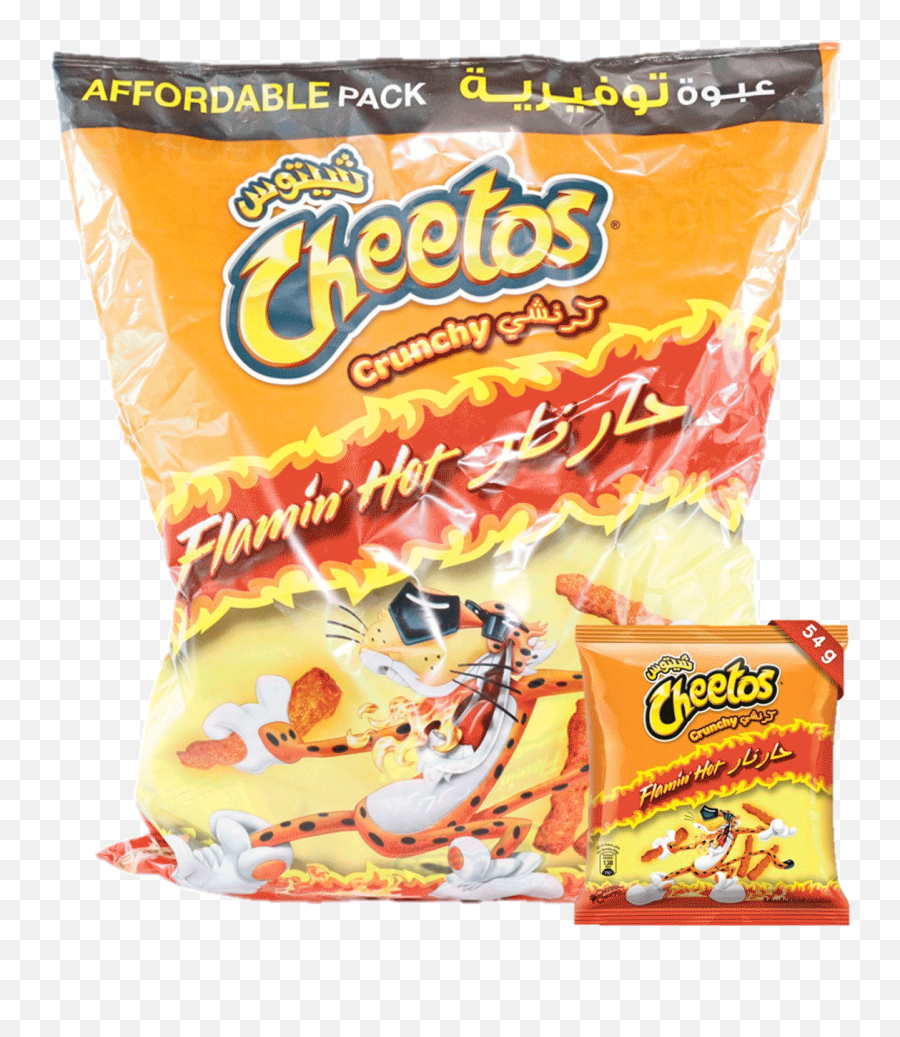 Cheetos Crunchy Flamin Hot 54gx10 - Flaming Hot Cheetos Png,Cheetos Png