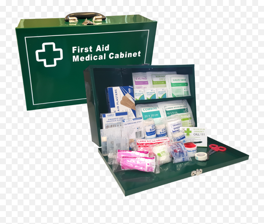 Green Wall Mount Box First Aid Kit - First Aid Kit Png,First Aid Kit Png