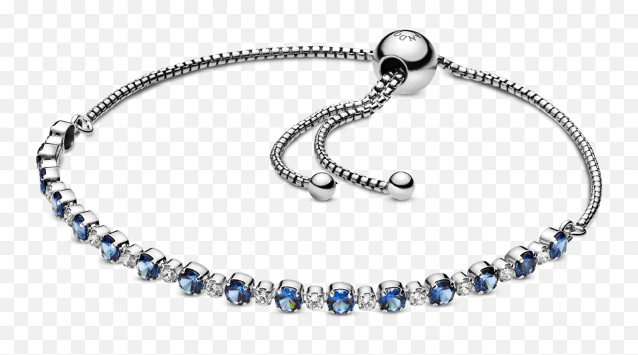 Blue And Clear Sparkle Slider Bracelet Pandora Nz - Pandora Blue And Clear Sparkle Slider Bracelet Png,Sparkle Transparent