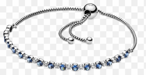 Blue And Clear Sparkle Slider Bracelet Pandora Nz - And png