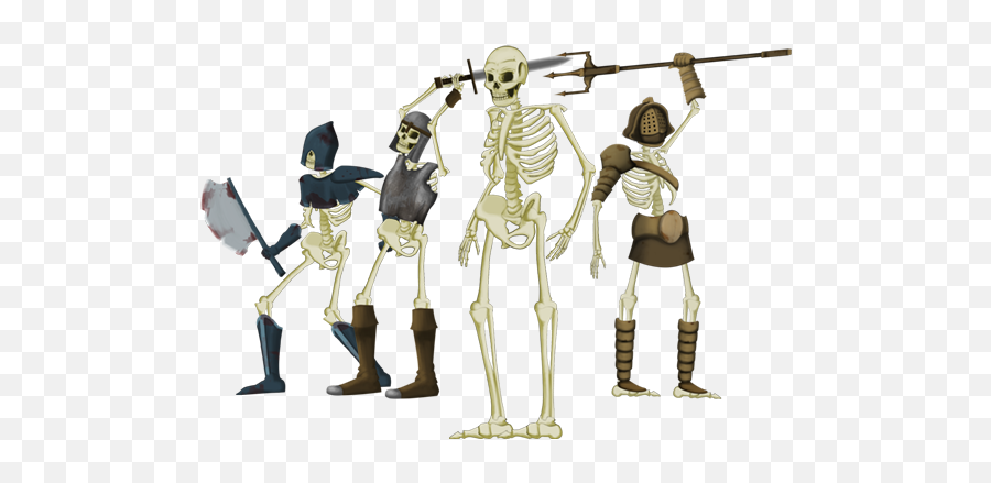 Army Of Darkness Skeleton Pack - Game Art Partners Cartoon Png Throwing Spears,Skeletons Png