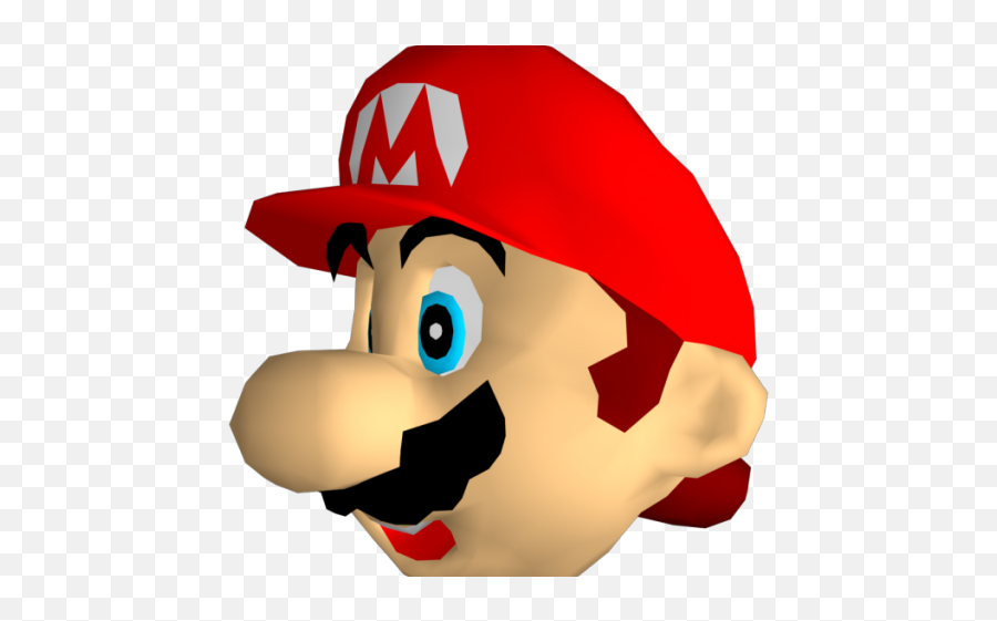 Nintendo Clipart Mario Head - Transparent Mario 64 Head Png,Mario Head Png