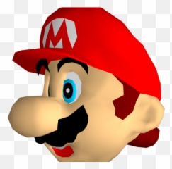 Nintendo Clipart Mario Head - Transparent 64 Png