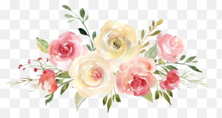 Watercolor Florals - Baby Shower Roses Png,Florals Png