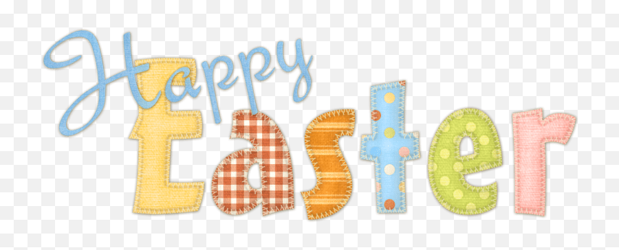 Happy Easter Fabric Sign Transparent - Transparent Background Happy Easter Transparent Png,Happy Easter Png