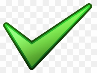 Png Transparent Green Tick - Clip Art
